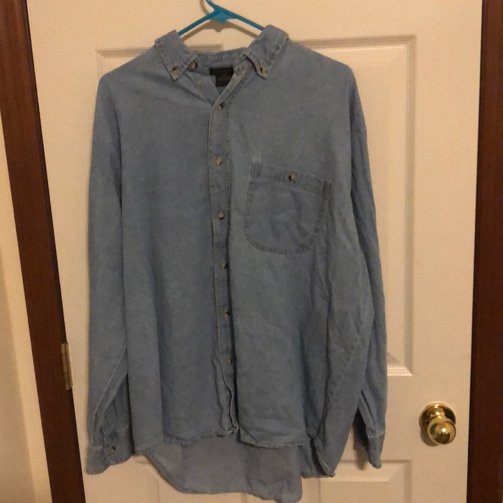 Rivers End Xl denim button down shirt!